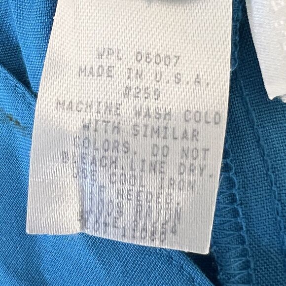 Vintage 90s Bobbie Brown High Waist Palazzo Shorts Culottes Blue Women’s M - Picture 10 of 16